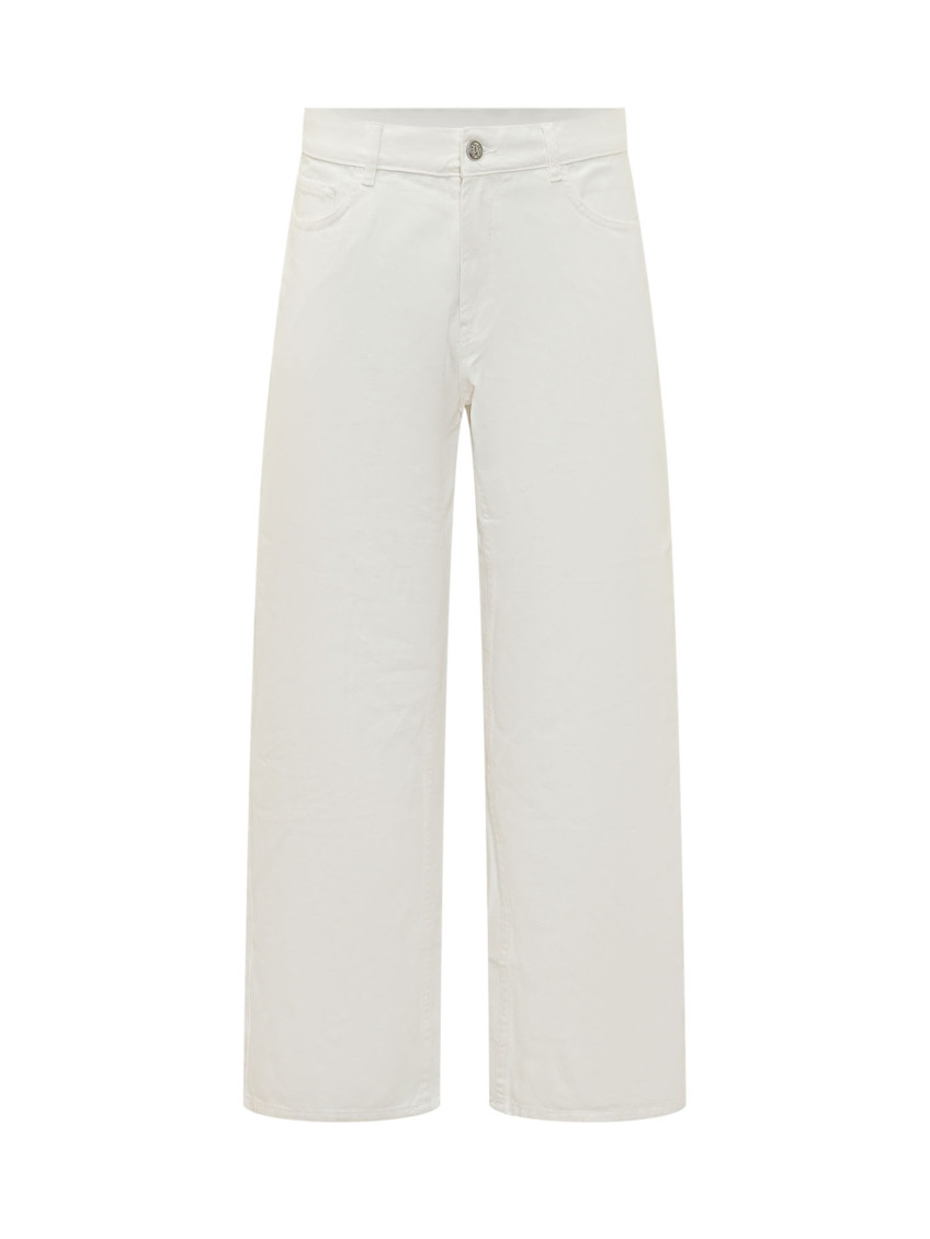 Palm Angels - logo denim jeans five pocket design