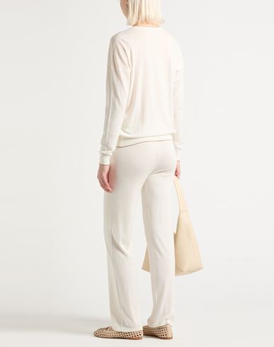 Woman Pants Ivory Size S Silk, Viscose