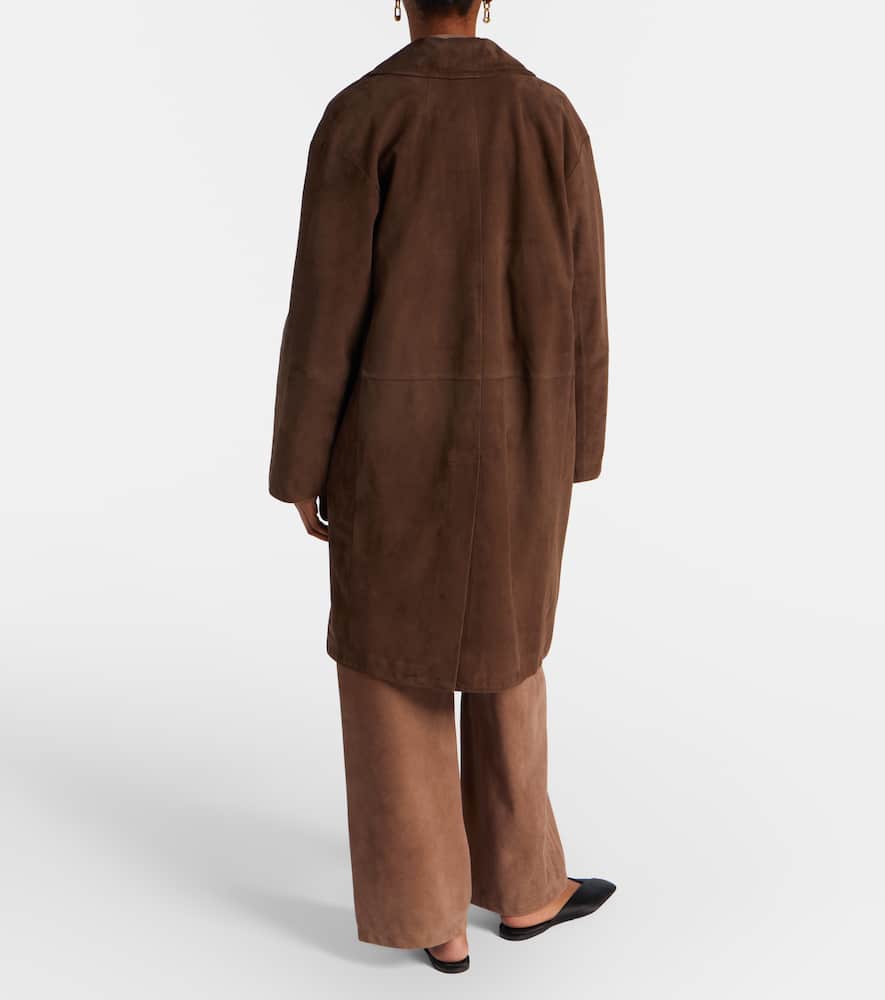 Fulmine suede wide-leg pants
