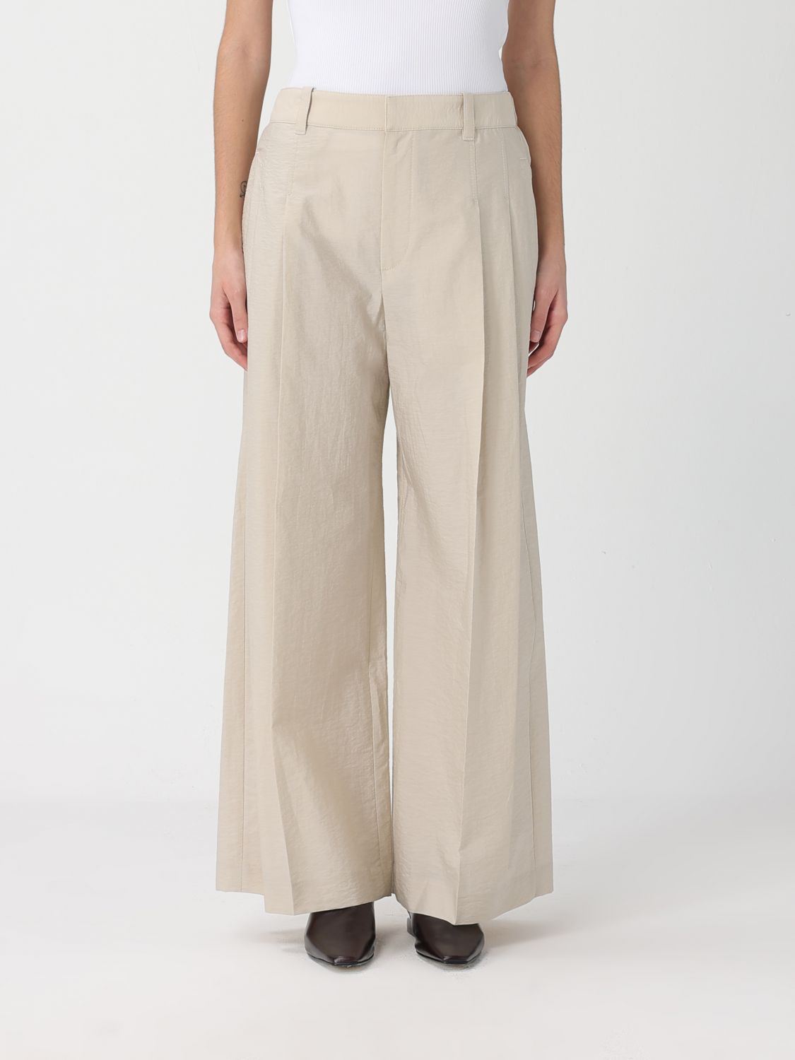 Pants Woman color Beige