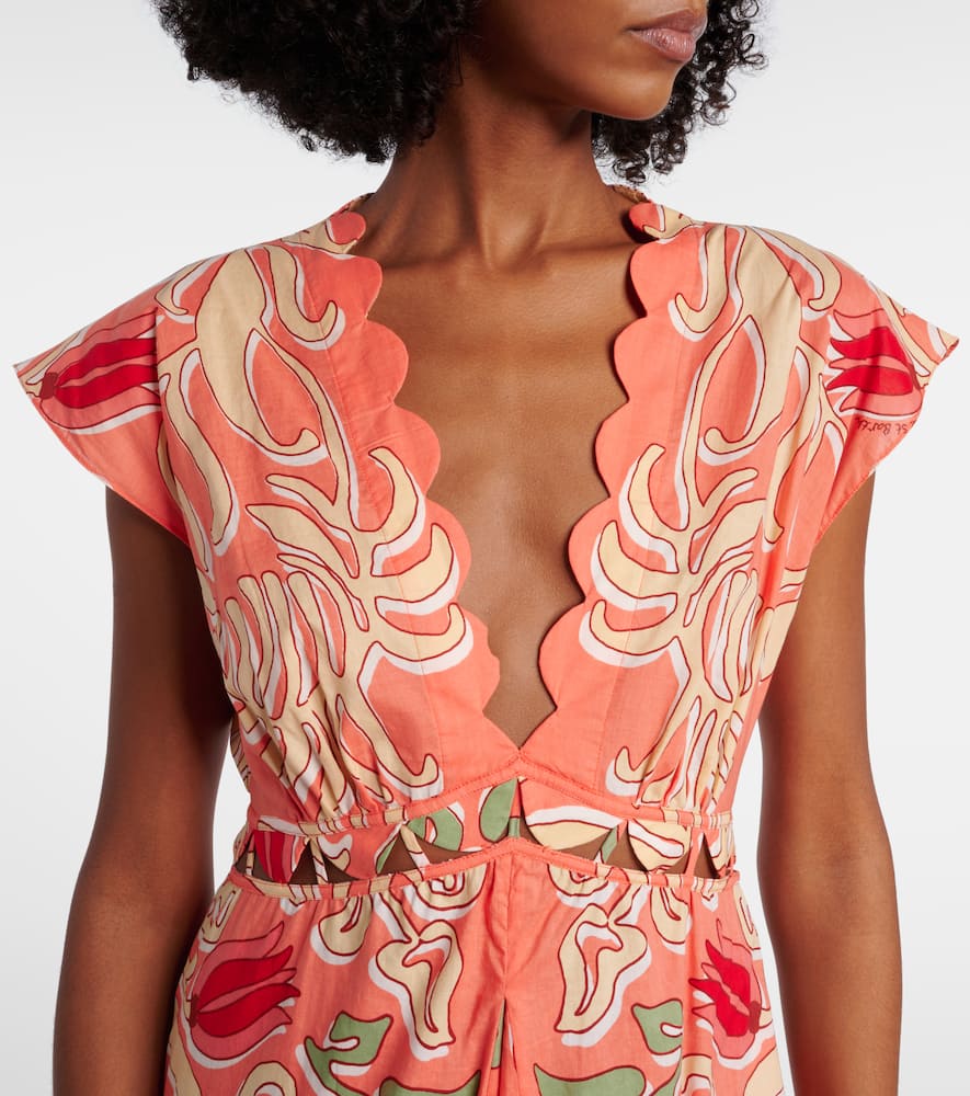 Noreen printed cotton maxi dress