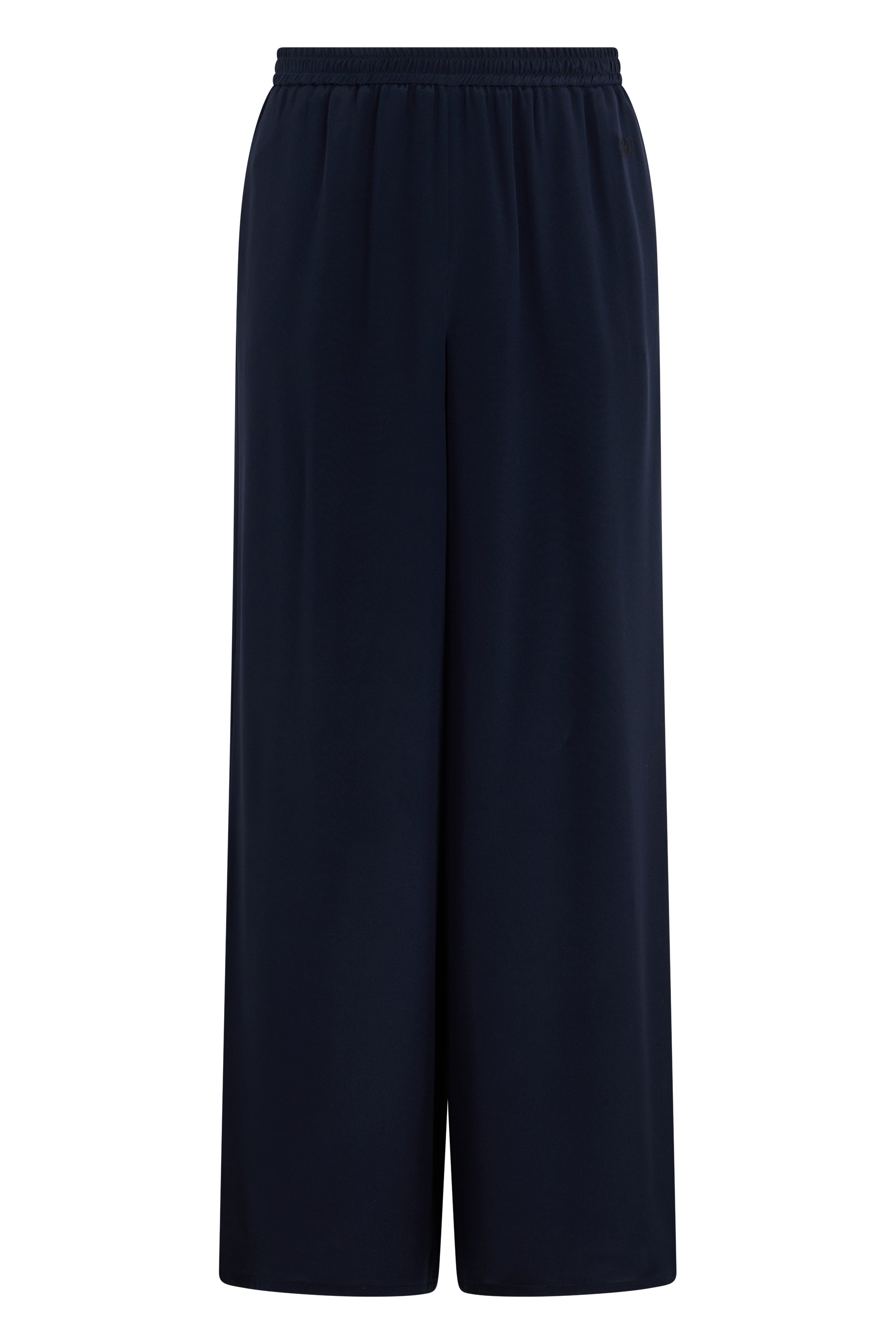 Loose Silk Pants with Drawstring Waist