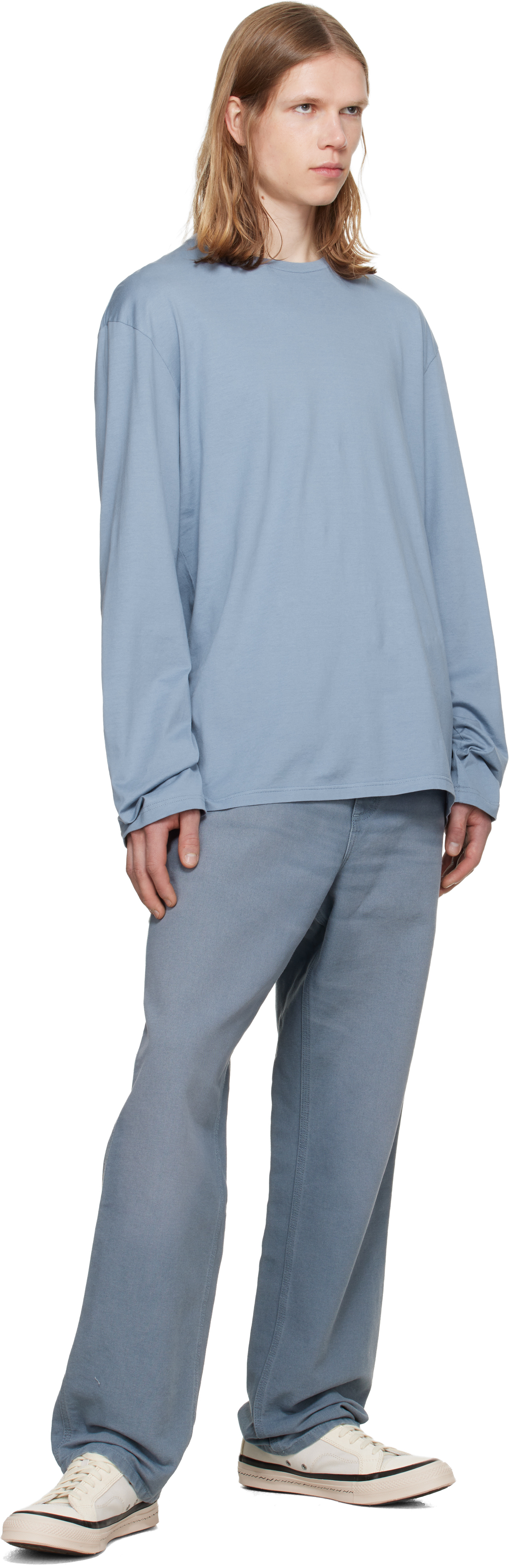 Blue Single Knee Trousers