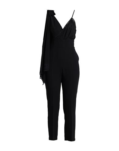 Woman Jumpsuit Black Size 6 Polyester