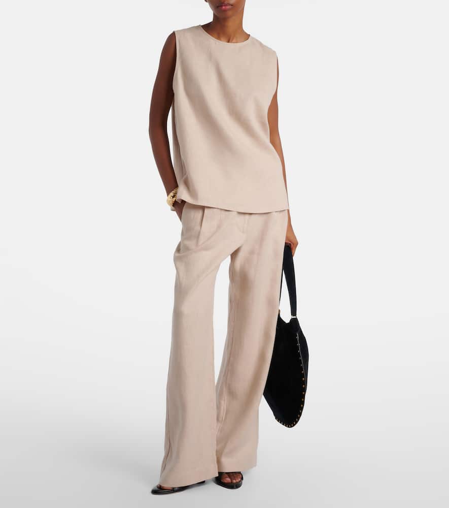 Rivello linen wide-leg pants