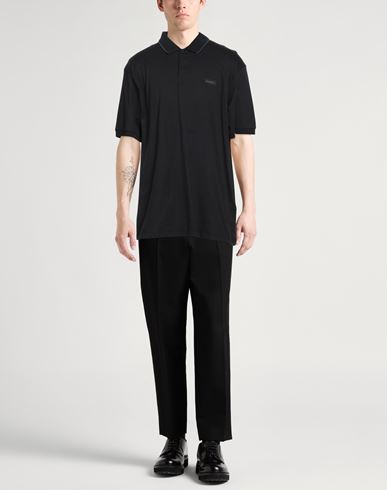 Sport Man Polo shirt Black Size XXL Cotton