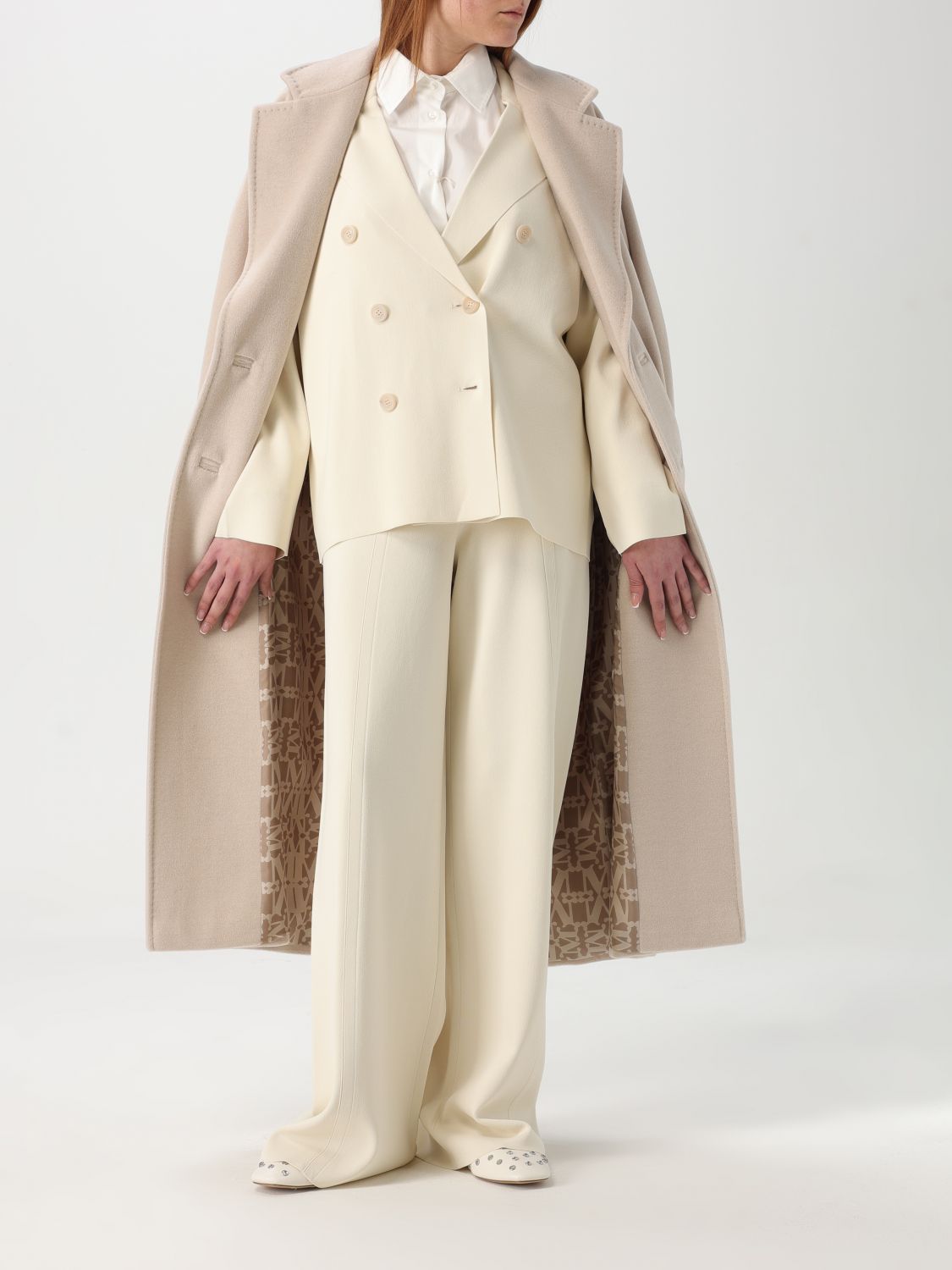 Coat Woman color Sand