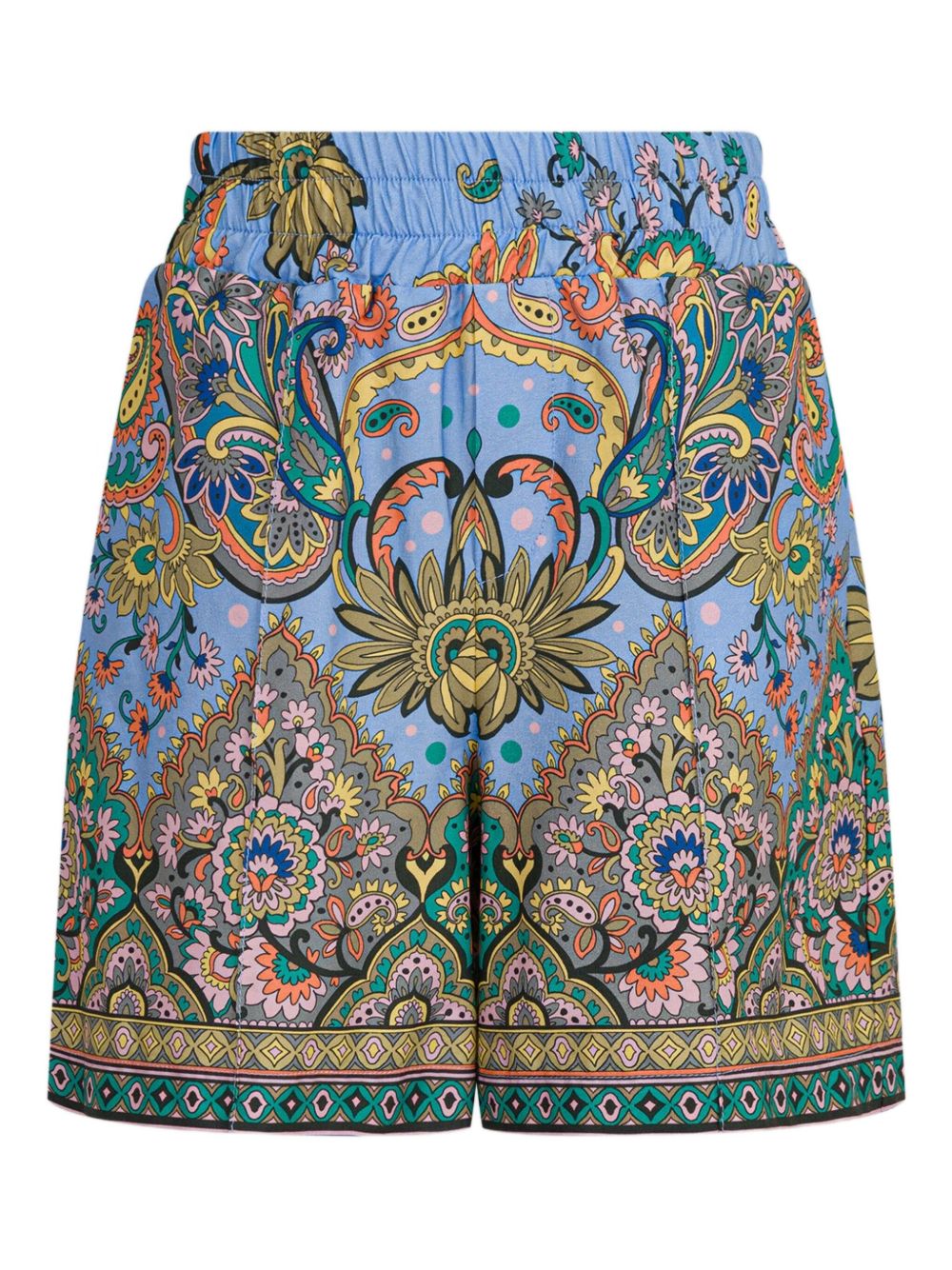 ETRO KIDS graphic-print cotton shorts - Blue