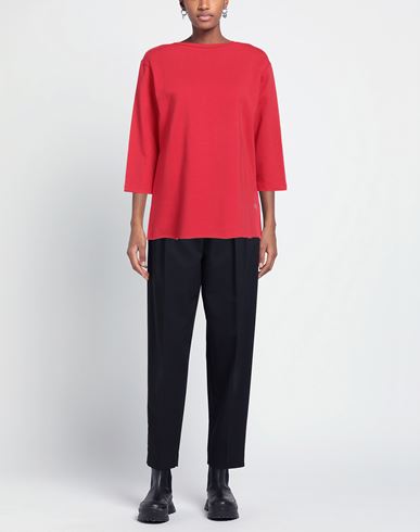 Woman Sweatshirt Red Size M/L Cotton, Elastane