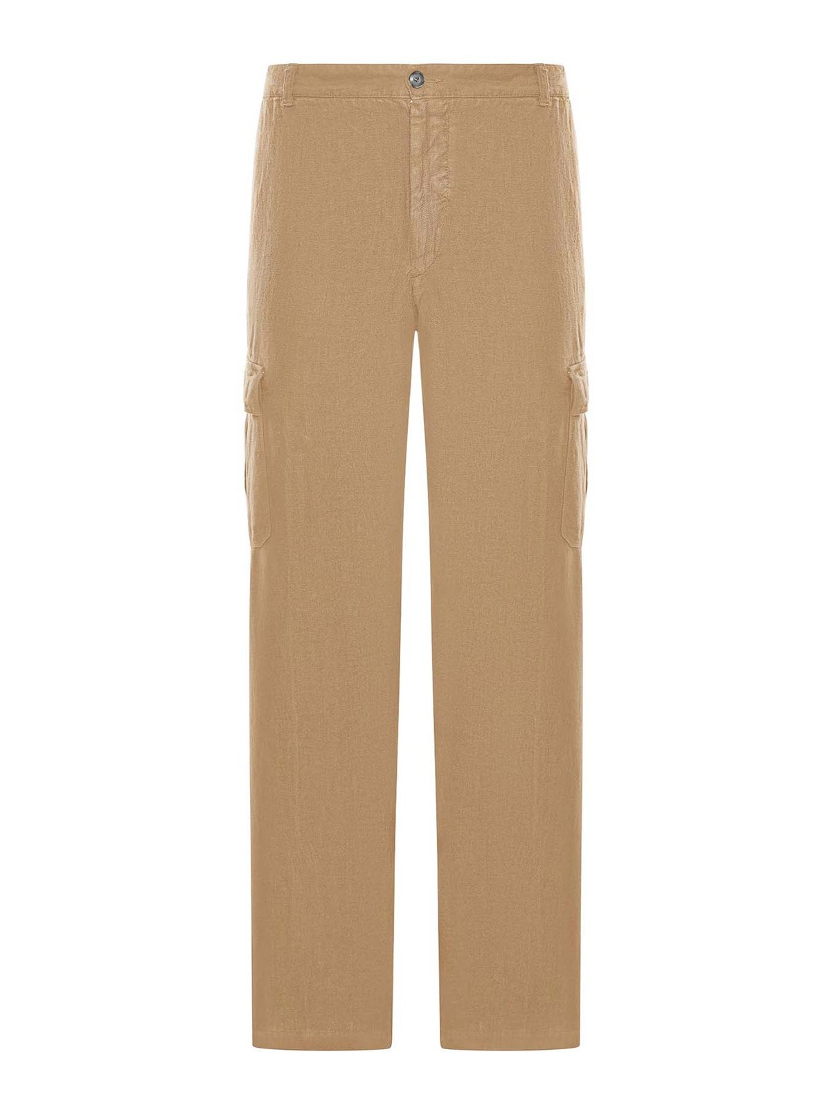 Linen Cargo Trousers
