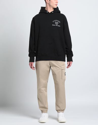 Man Sweatshirt Black Size XS Cotton