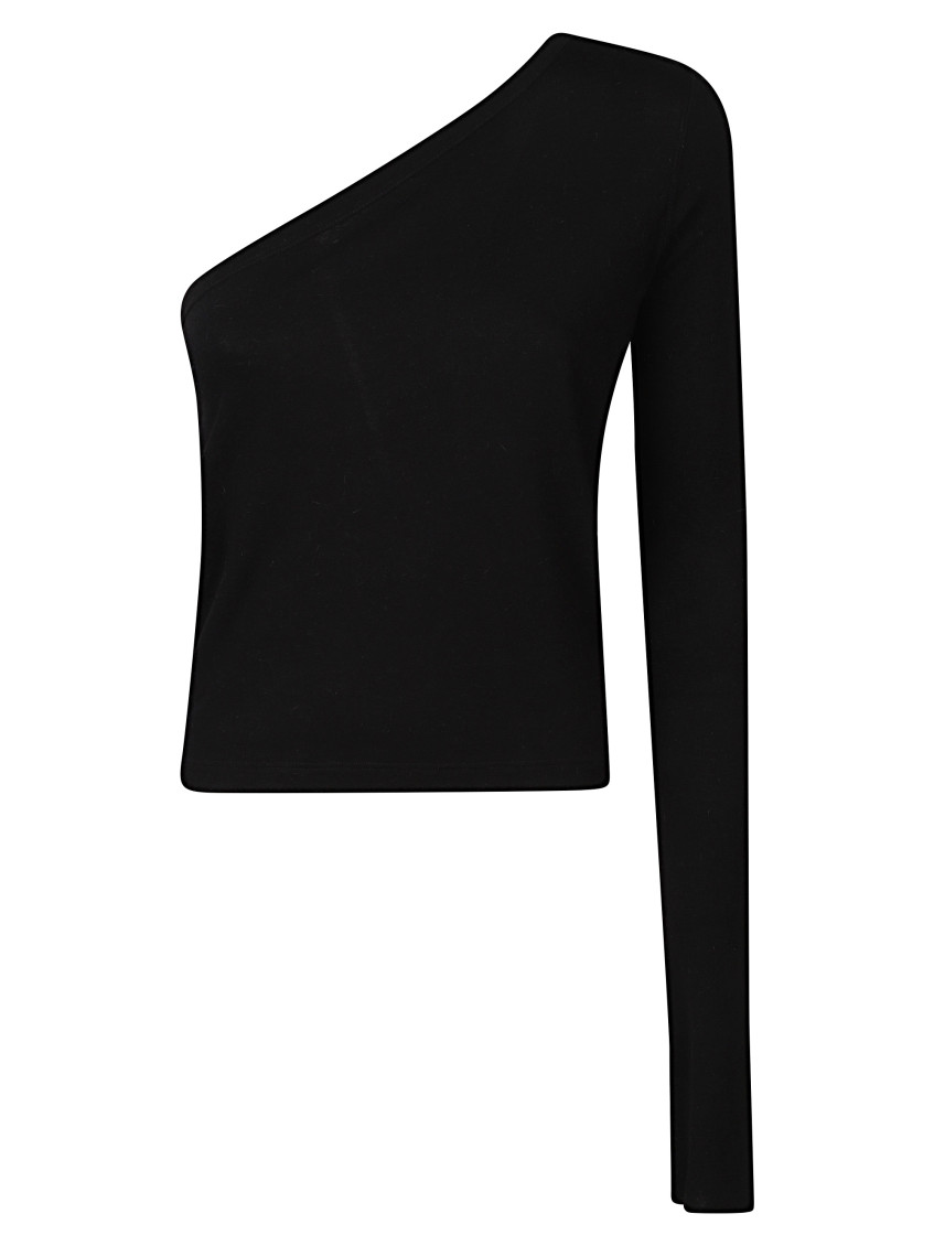 Black One-Shoulder Top