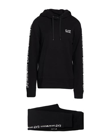 Woman Tracksuit Charcoal Size M Cotton, Elastane