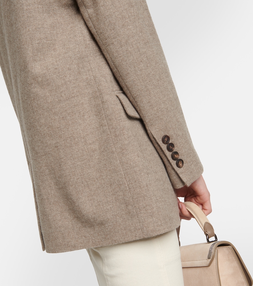 Single-breasted yak wool blazer