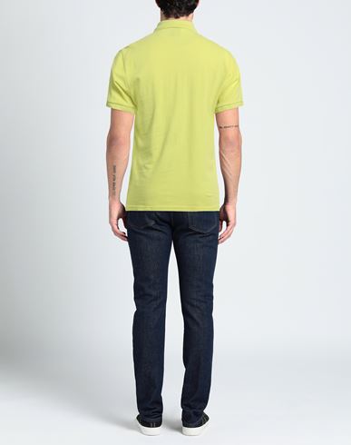 Man Polo shirt Lime green Size S Cotton