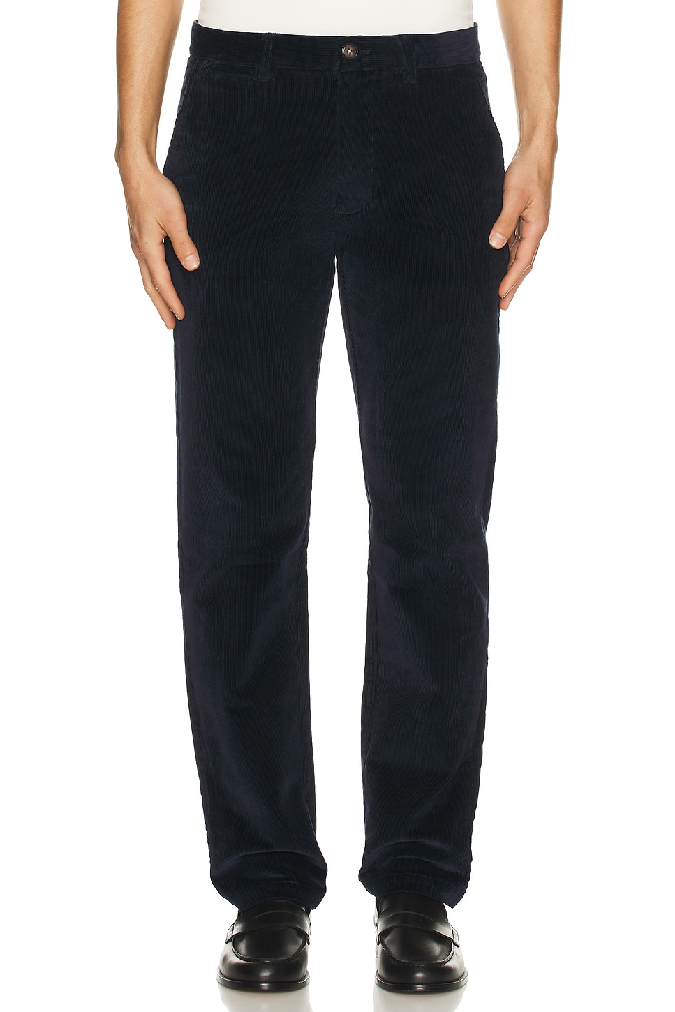 Barbour Stretch Cord Tailored Trouser in Navy. 34. Also