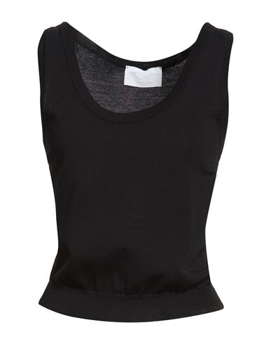 Collezione N_01 Woman Tank top Black Size M Viscose, Polyamide