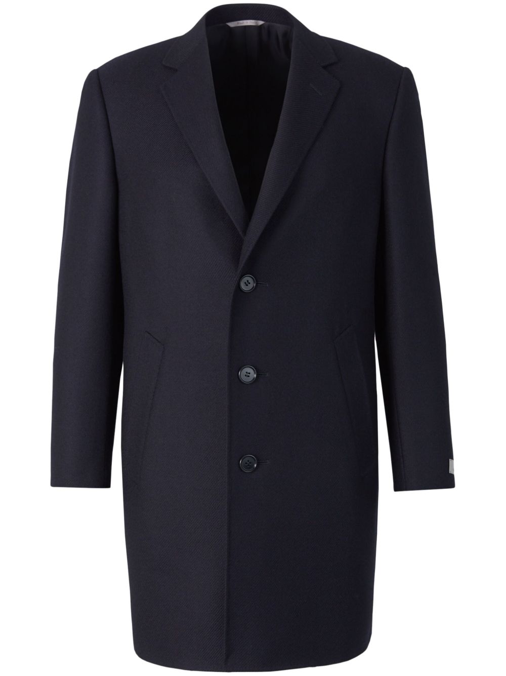 Herringbone wool coat - Blue