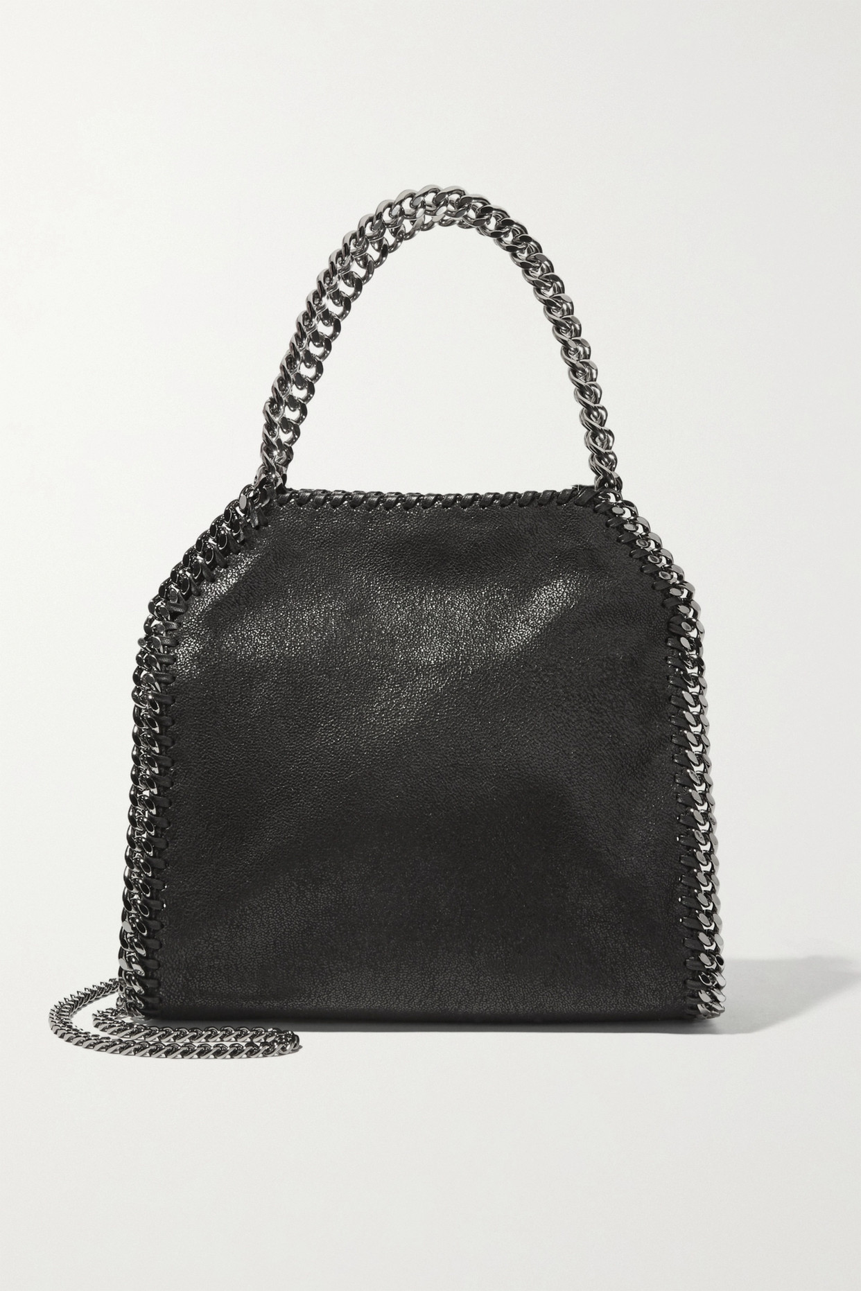 The Falabella Mini Faux Brushed-leather Shoulder Bag