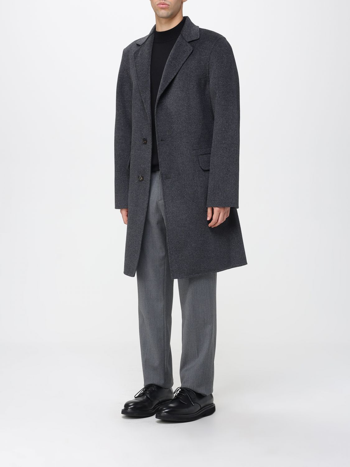 Coat Men color Black