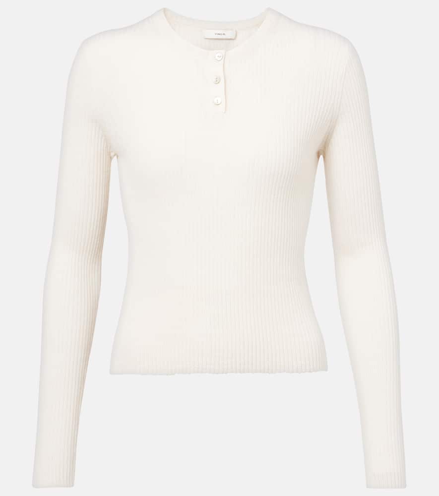 Cashmere and silk Henley shirt