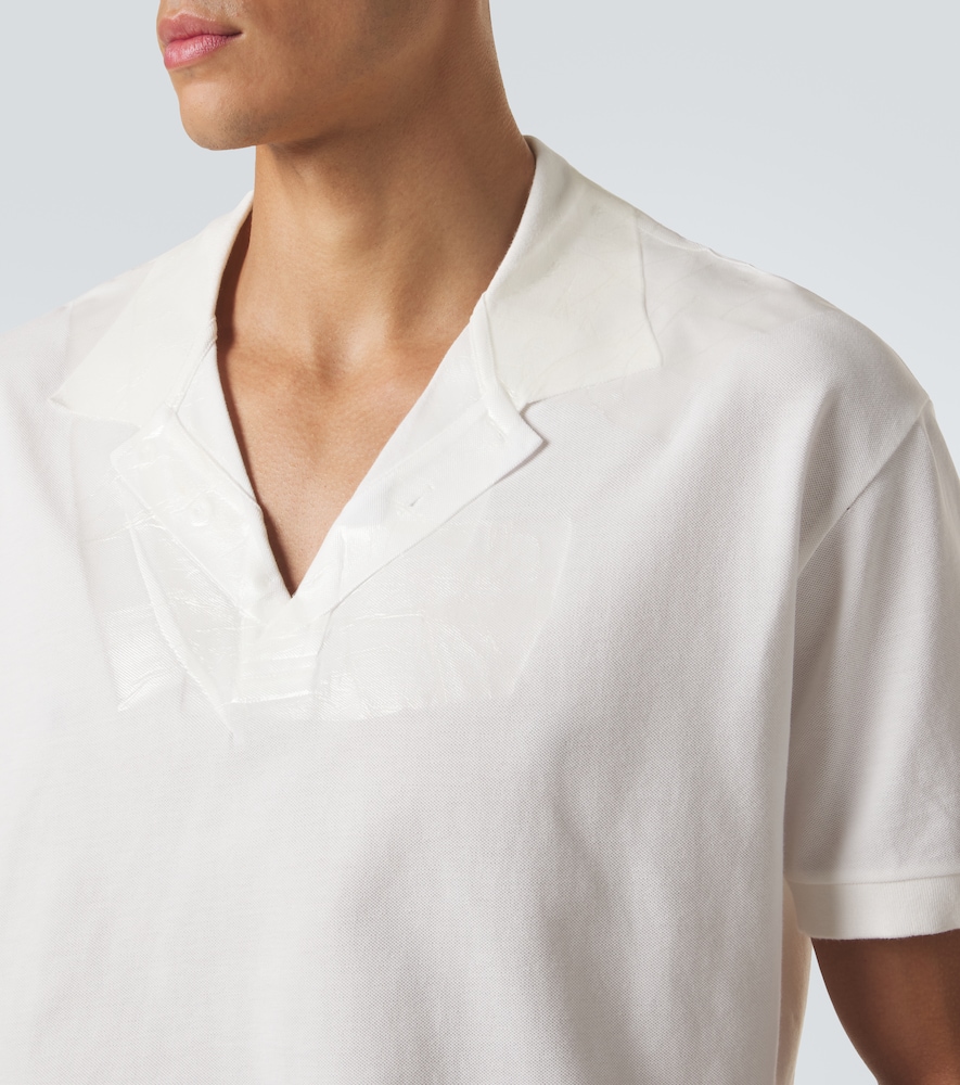 Cotton piqué polo shirt
