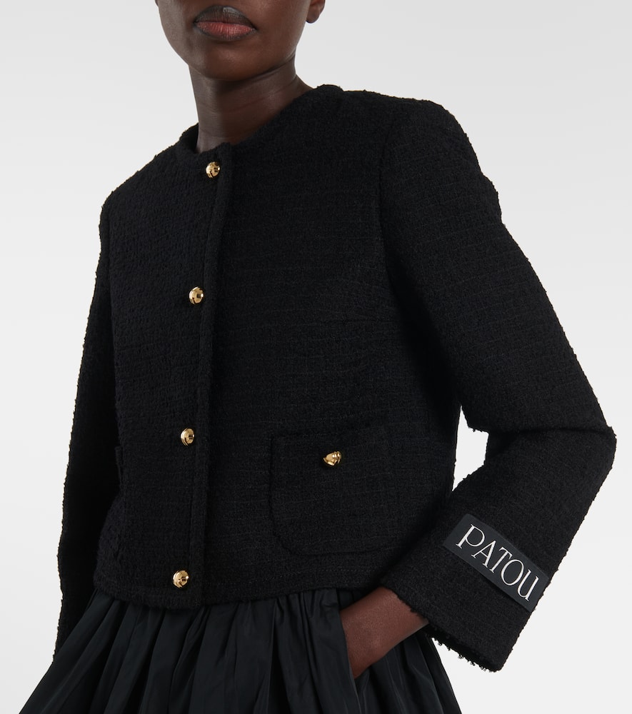 Wool-blend tweed jacket