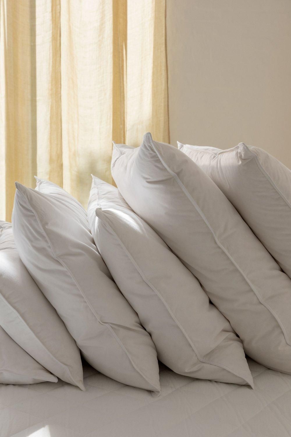 Surrey down Unisex Duck Down Surround Pillow in White
