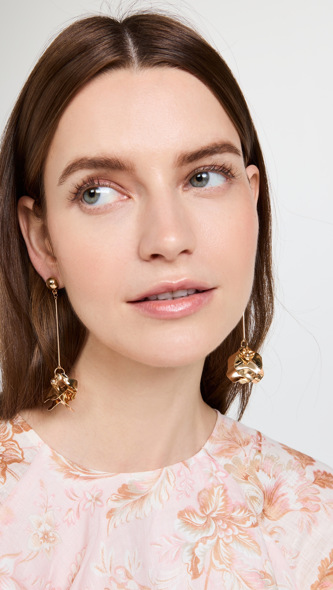 Petunia Earrings Gold One Size