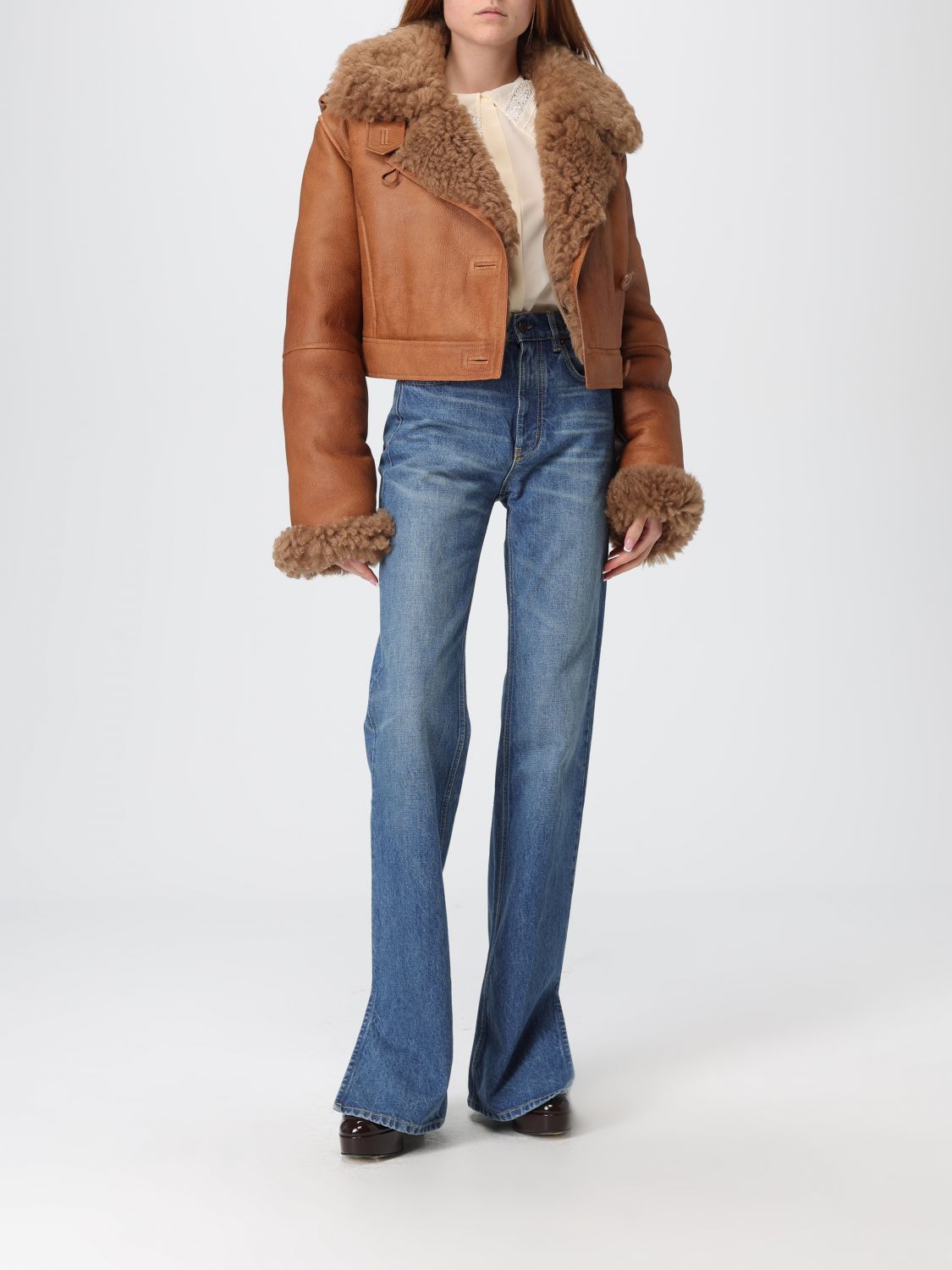Jeans CHLOÉ Woman color Indigo