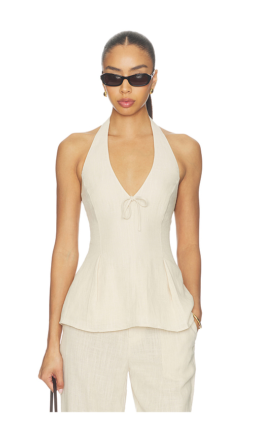 Elodie the Label Carina Top in Beige. S. Also in XS, M