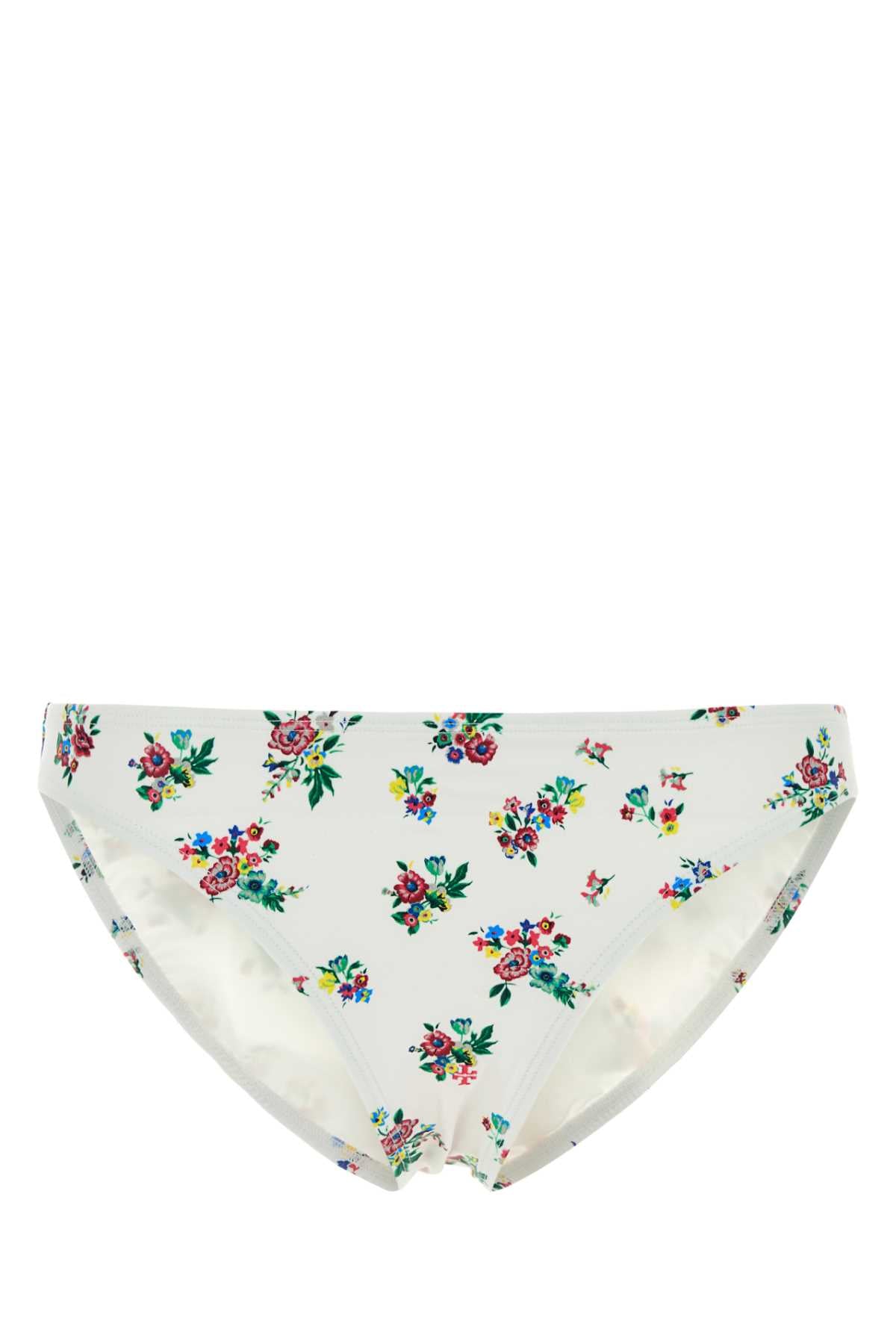 Slip Fiori Bikini Bottom — White