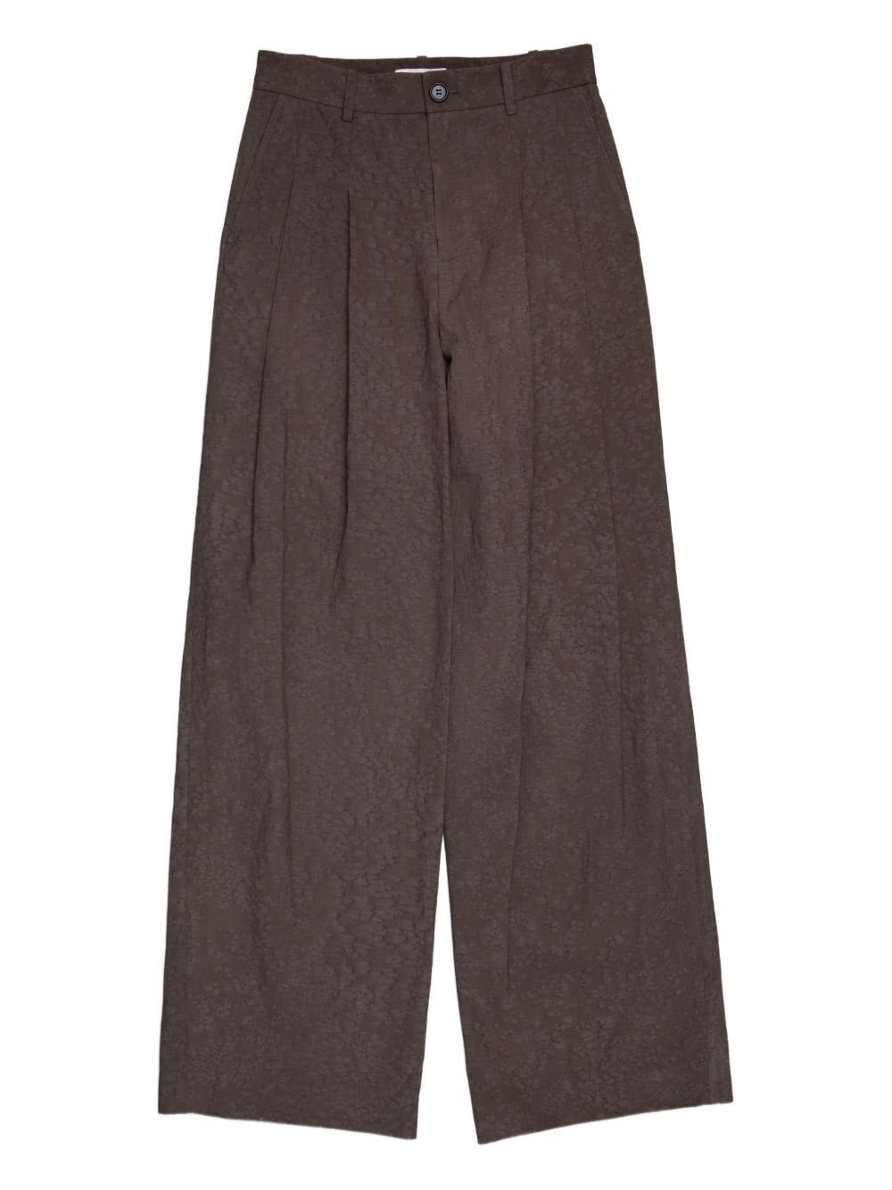 Two-tuck trousers - Brown