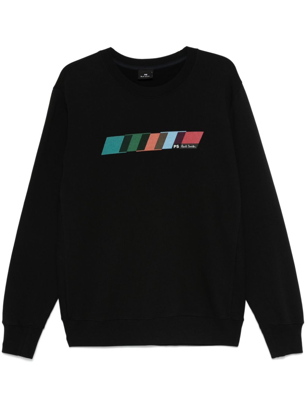 Stripe-print sweatshirt - Black