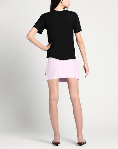 Woman Mini skirt Lilac Size L Cotton