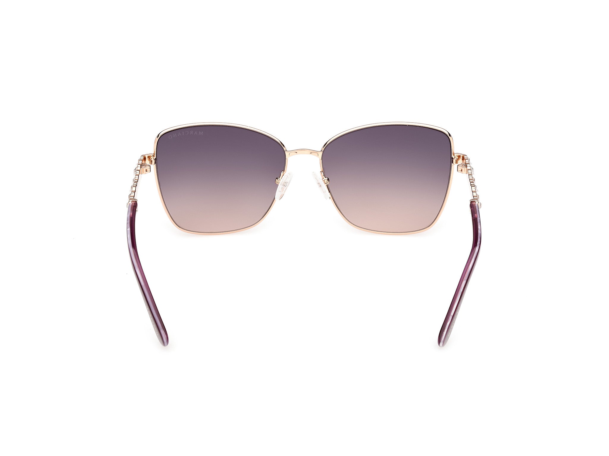 Guess by Marciano Woman Guess by Marciano GM00037 32Z Sunglasses Metal Gold Violet Butterfly Norma