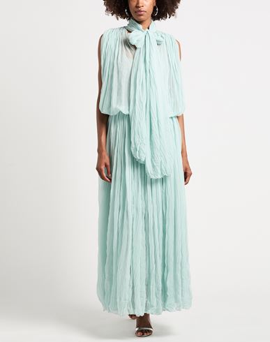 Woman Maxi dress Sky blue Size 4 Silk