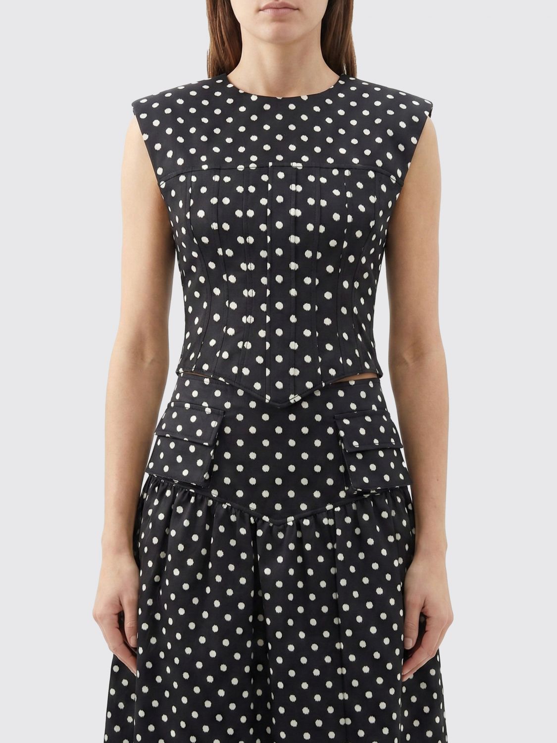 Top Woman color Black