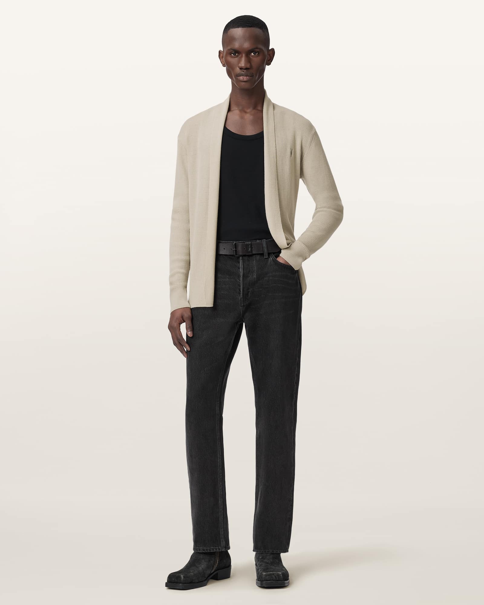 Mode Merino Ramskull Open Cardigan