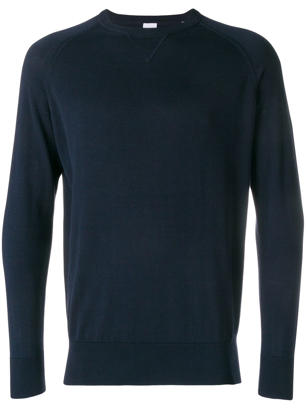 Crew neck long-sleeved jumper - Blue