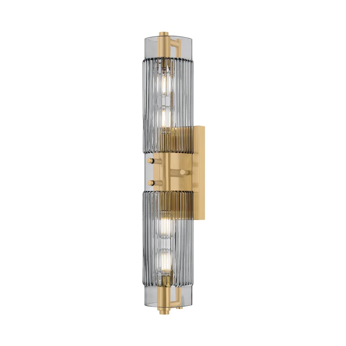 Vintage Brass Bathroom Vanity Light from the Duoro Collection