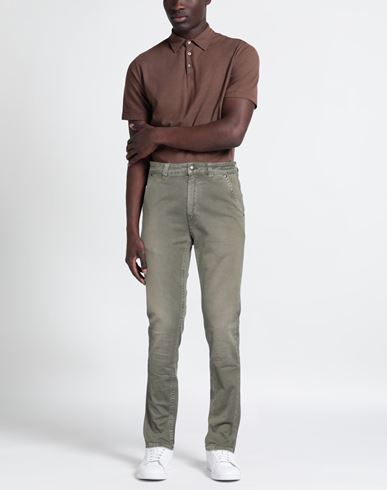Barmas Man Pants Military green Size 30 Cotton, Elastane