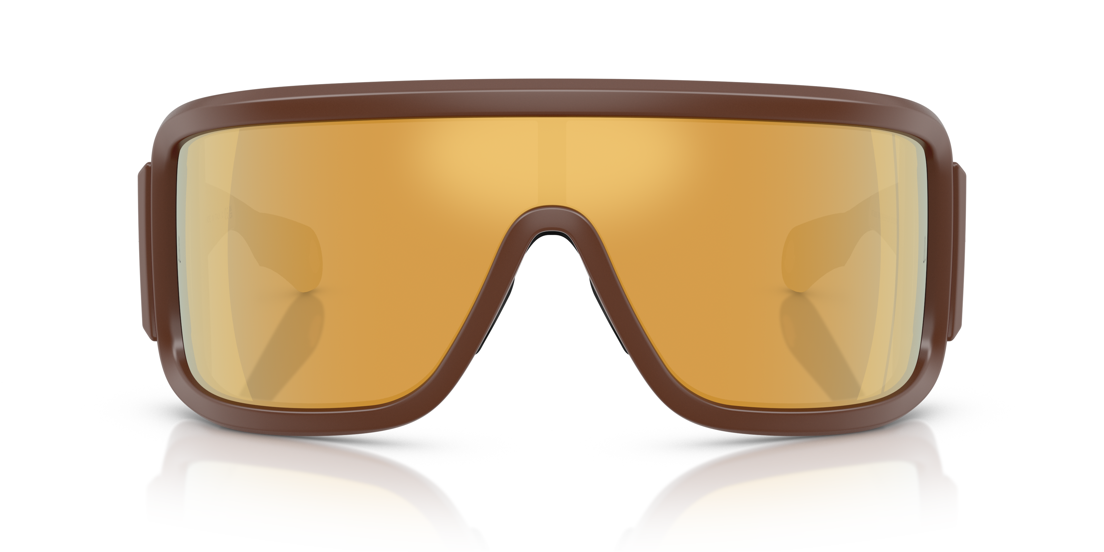 Moncler Unisex Moncler ME8003 SNOWSEEKER 50205A Gafas de sol Inyectado Marrón Marrón Cuadrada Espejo