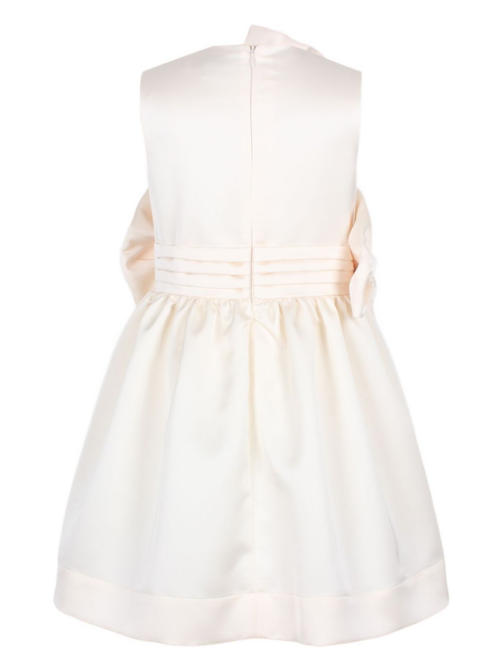 Bow-detailing dress - Neutrals