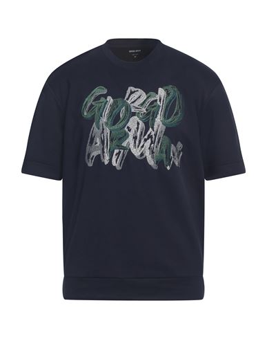 Man T-shirt Navy blue
