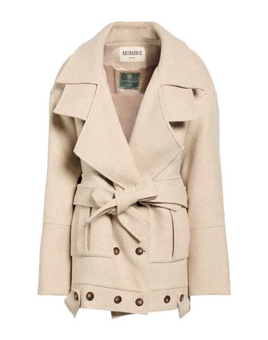 Woman Coat Beige Size S Wool, Cashmere