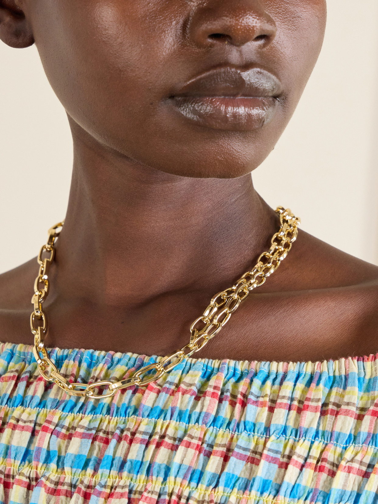 The Paperclip Gold-tone Necklace - One size