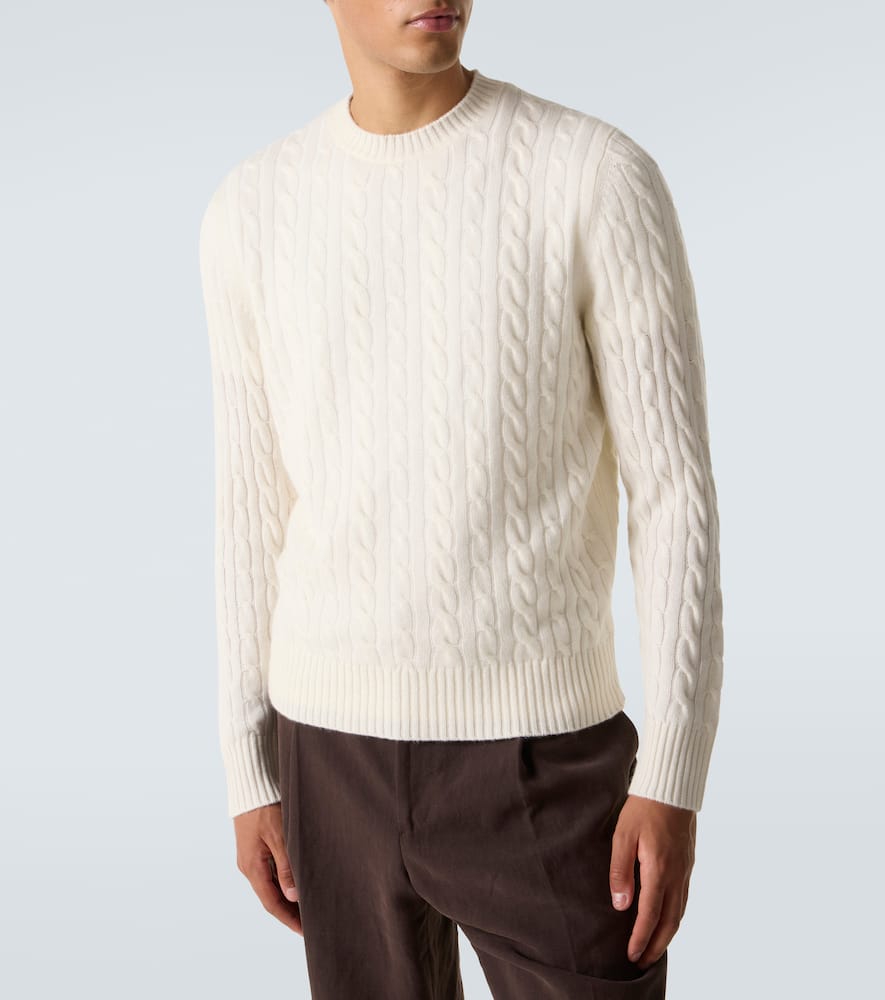 Duke Street cable-knit cashmere sweater