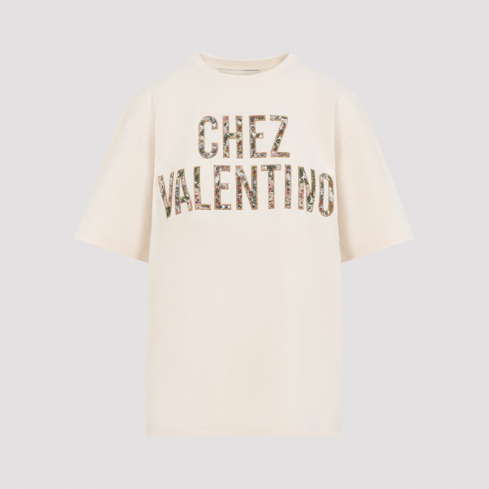 Cotton T-shirt Nude & Neutrals Tshirt - Women