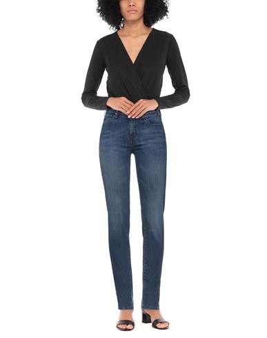 Woman Jeans Blue Size 24 Cotton, Elastomultiester, Elastane